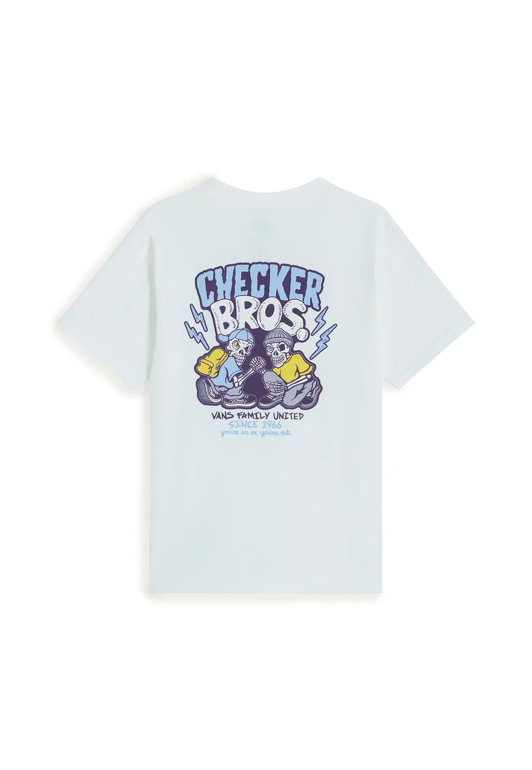Футболка с принтом Checker Bros Vans, White — фото 2