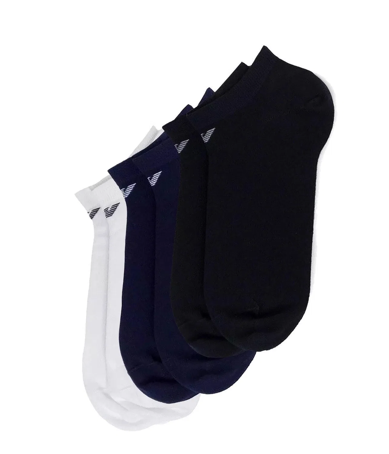 Детские носки-невидимки Emporio Armani Calza 3er-Pack, Bunt Dunkelblau Weiss Emporio Armani Connected