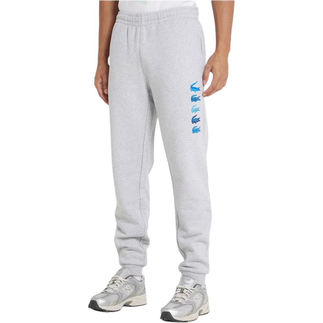 Трикотажные спортивные штаны, модель Knitted Sweatpants, LACOSTE, Gray