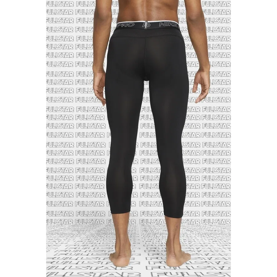 Спортивные тайтсы Nike Pro Dri-FIT 3/4, Черный — фото 2