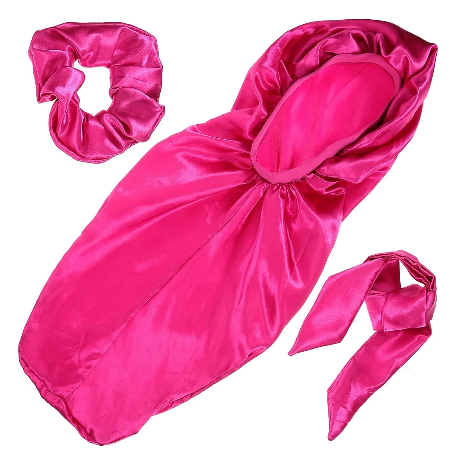 Набор шапочек для душа Satin, 5 шт, Minkissy, 69x29 см, Rosy