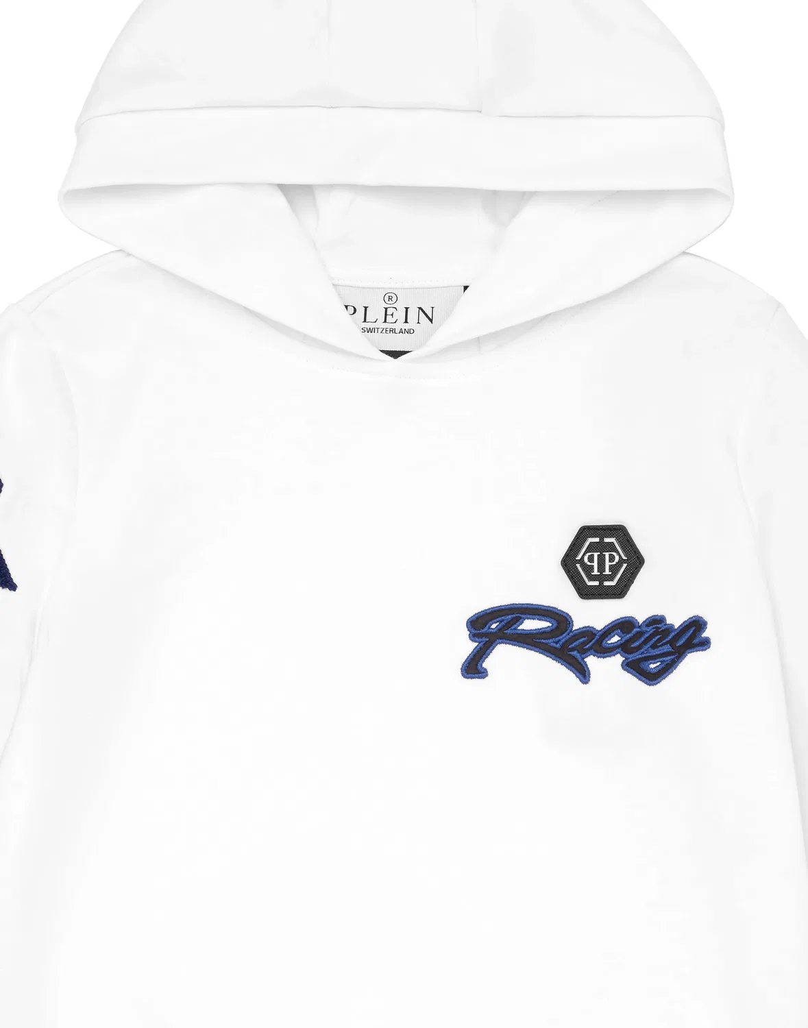 Детское худи с длинным рукавом Racing Club PHILIPP PLEIN, White — фото 3