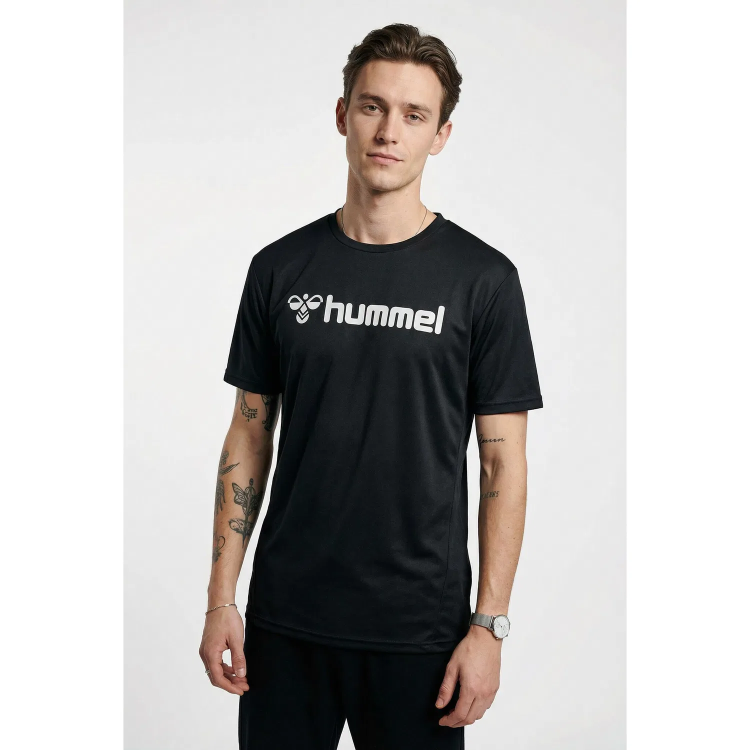 Детское тренировочное джерси с логотипом hummel, Black