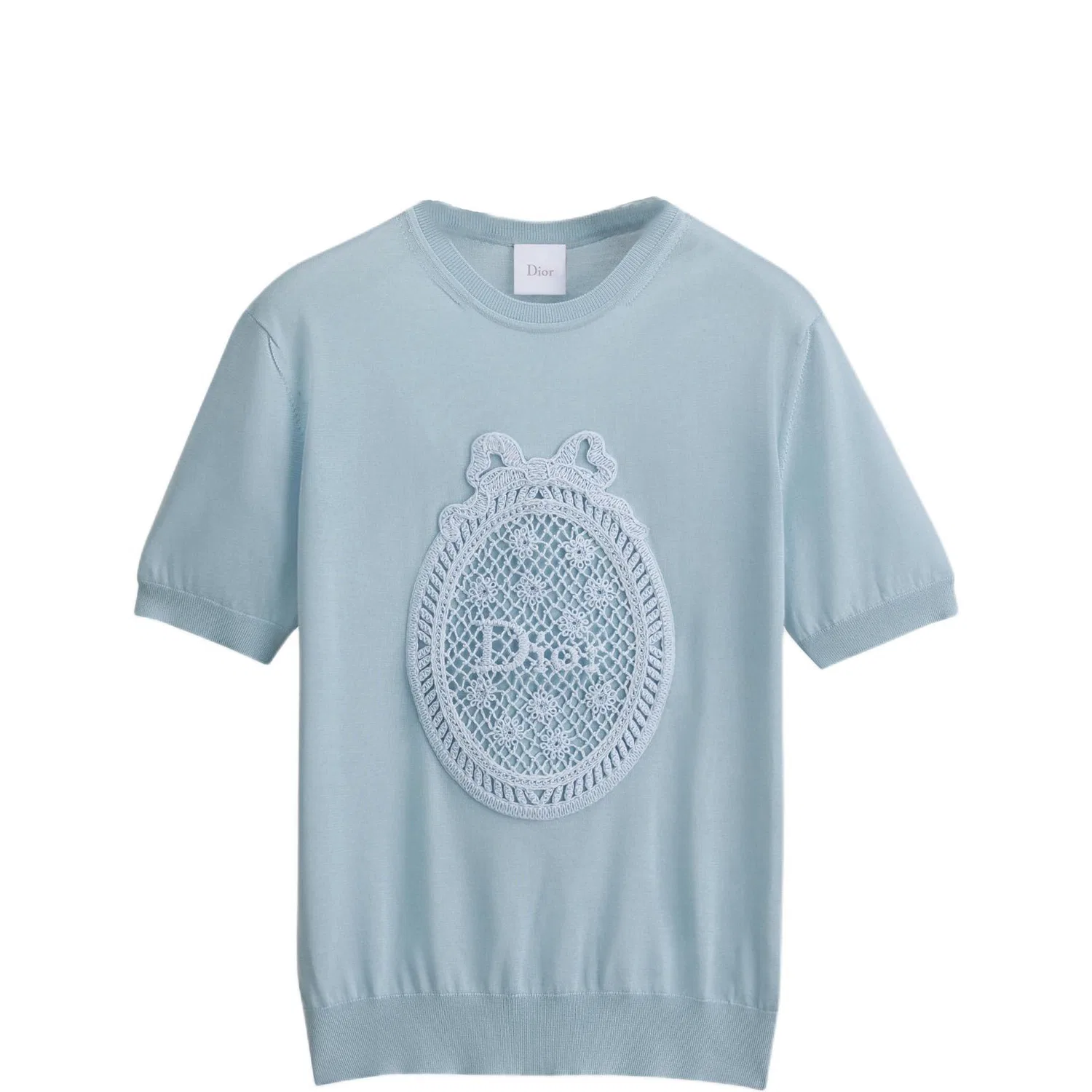 Женский джемпер с высоким воротом Light Blue DIOR