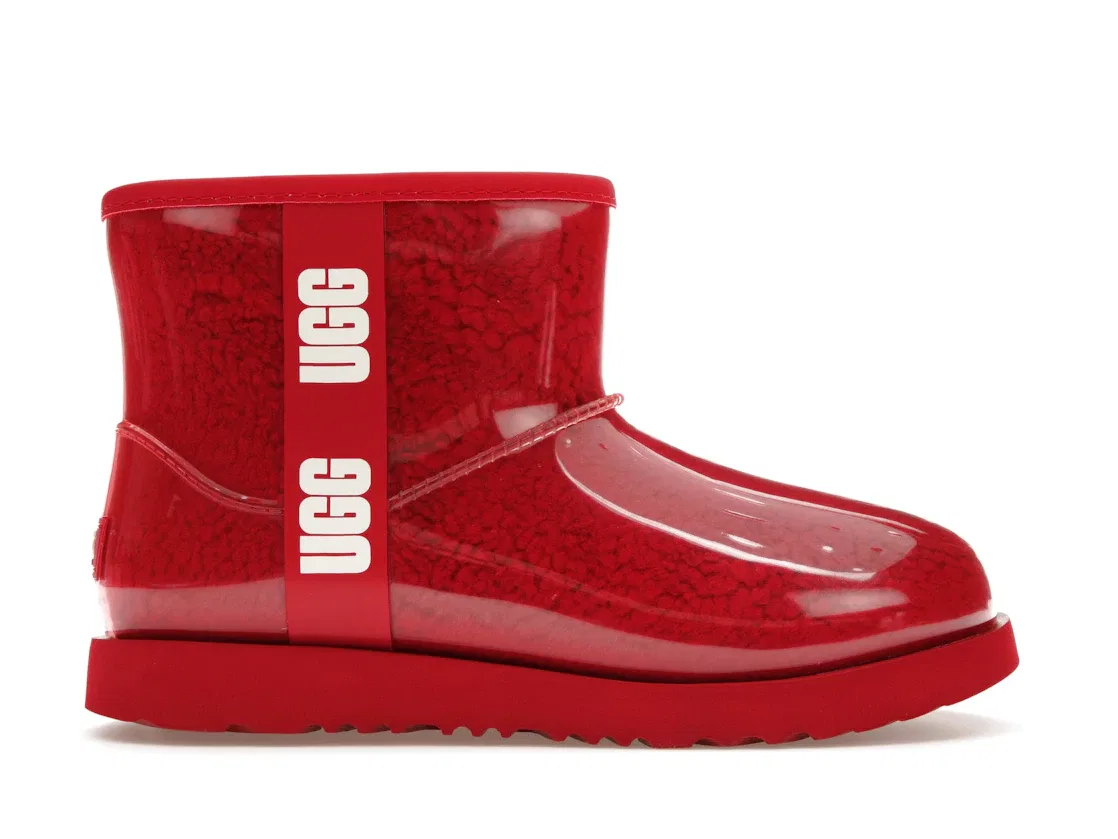 Детские сапоги с голенищем UGG Classic Clear Mini II Boot UGG, Samba Red