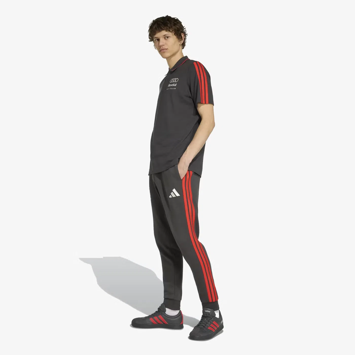 Поло Audi Revolut F1 Team DNA Adidas, черный — фото 4
