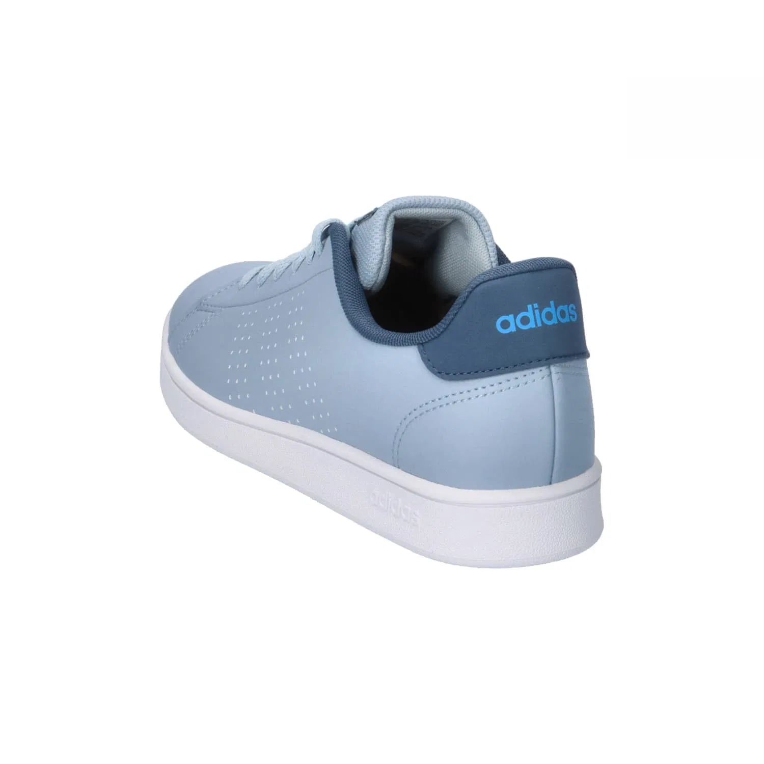 Детские кроссовки с перфорированными полосками Advantage K Adidas, Black And White — фото 4