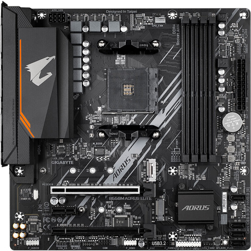 

Материнская плата Gigabyte B550M AORUS ELITE, AM4, DDR4