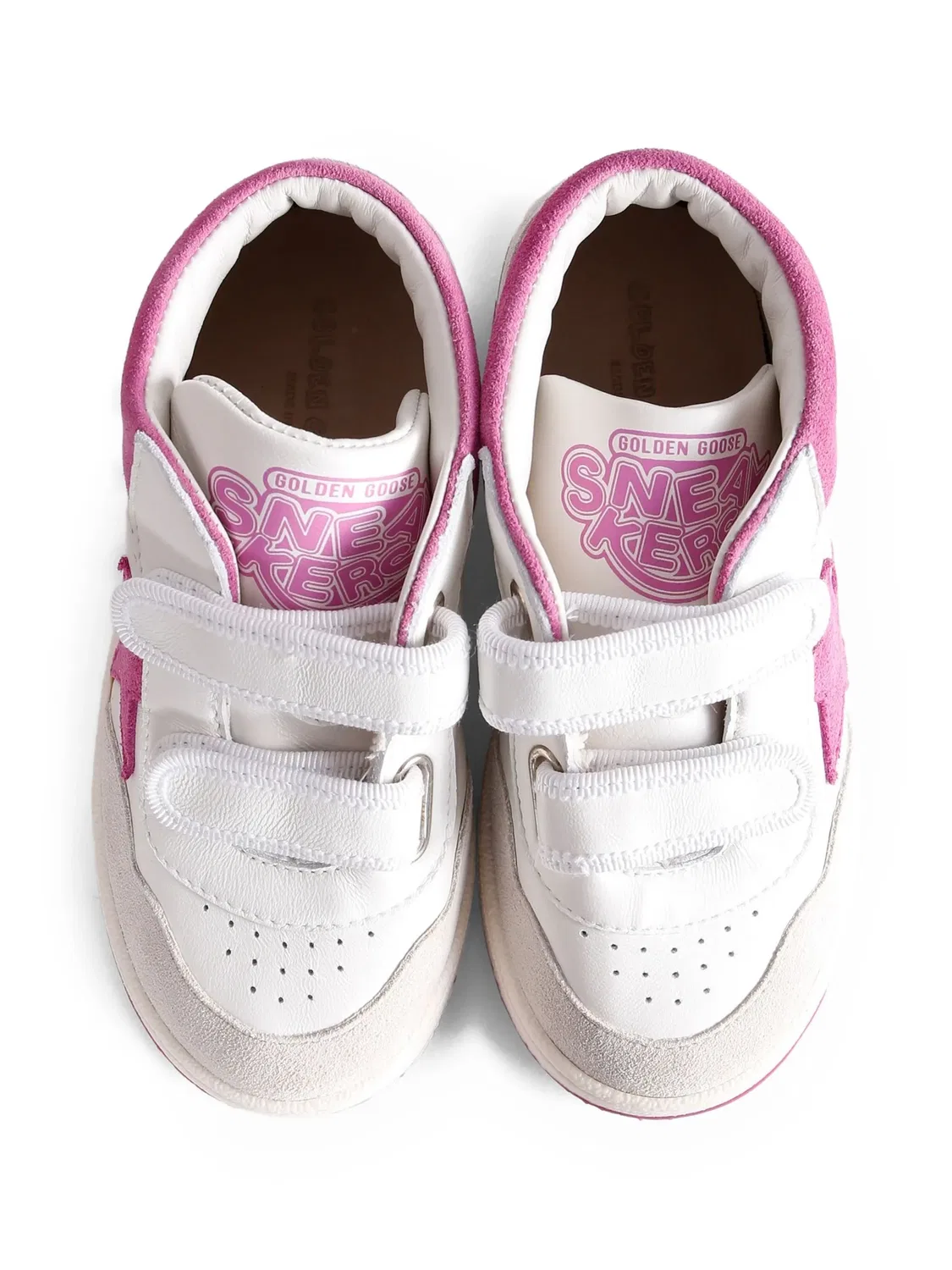 Белые кожаные кроссовки с звездным патчем Golden Goose, белый — фото 2
