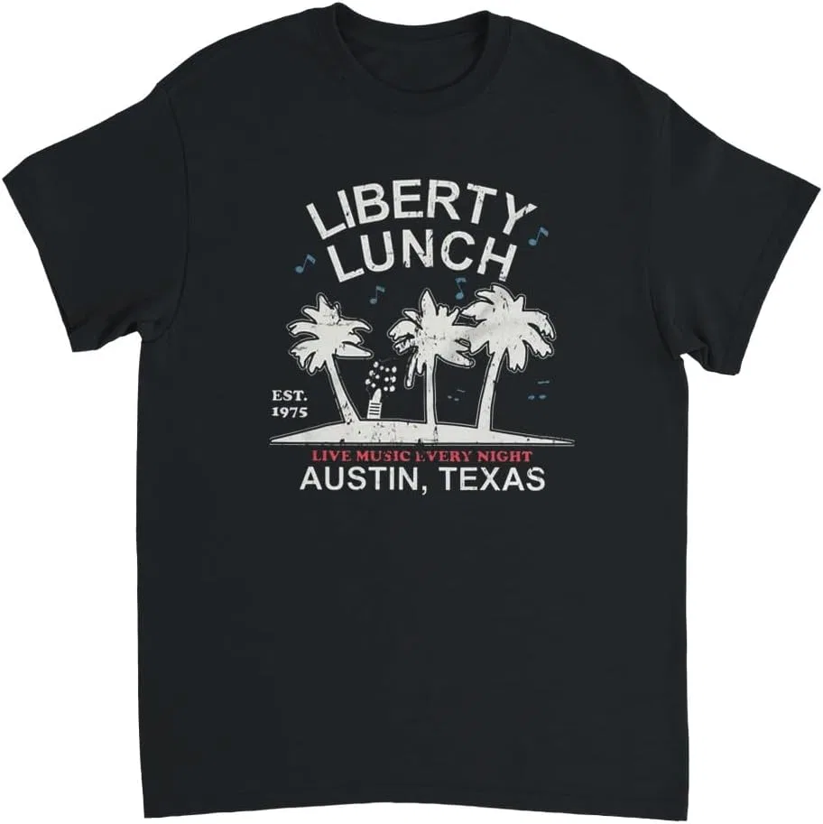 Футболка с логотипом Liberty Lunch Austin Live Music Regular Fit, Black