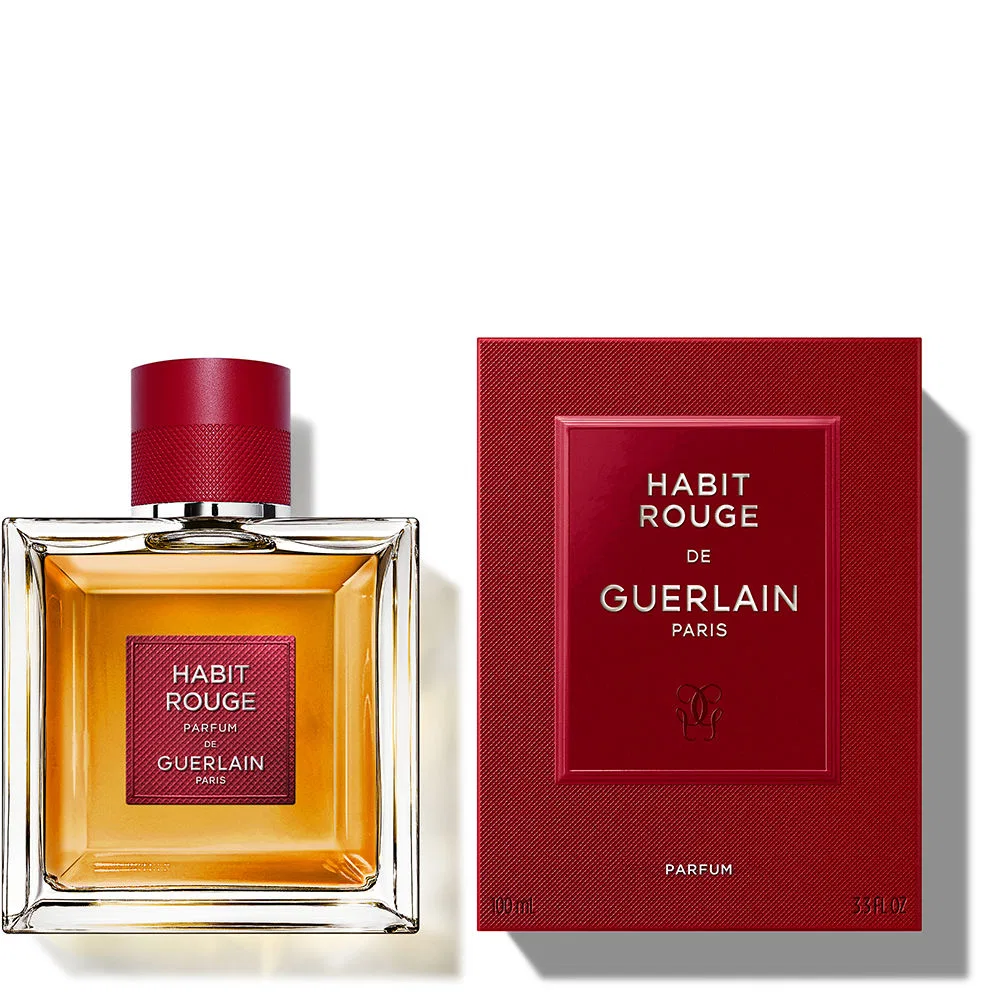 Парфюмерная вода мужская 100 мл с древесно-пряным ароматом Habit Rouge Parfum Guerlain — фото 2
