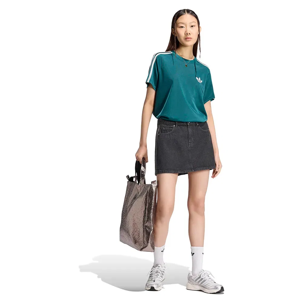 Юбка джинсовая Mid Rise Adidas Originals, черный — фото 4