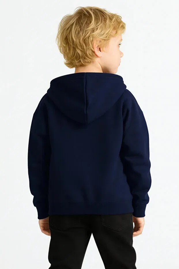 Детская толстовка для мальчиков на молнии Ahengim, Navy Blue — фото 3