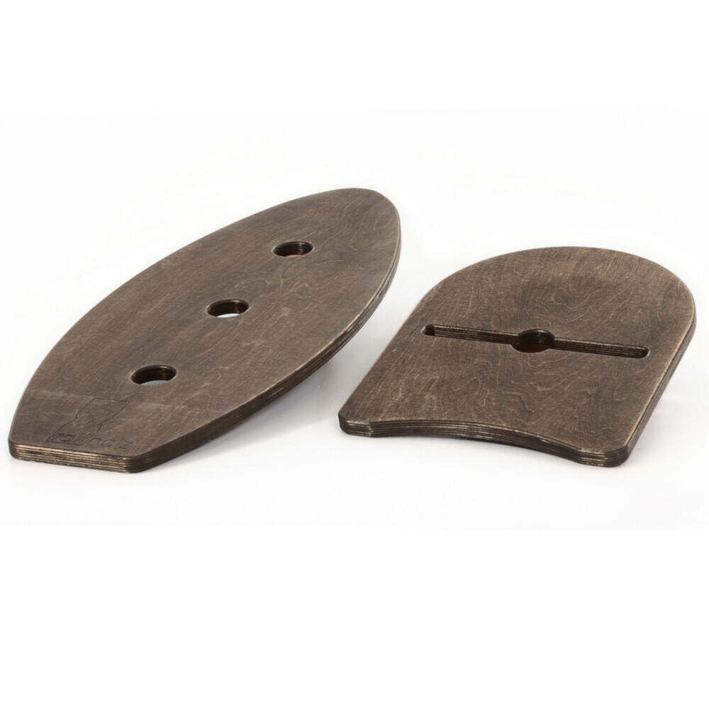 

Balance Board Set small Доска из темного бука Ручная работа в Германии - ROLLHOLZ, гравий коричневый