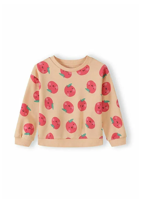 Комплект из 2 свитшотов с принтом, свободный крой, Minoti, White/Apricot, белый — фото 4
