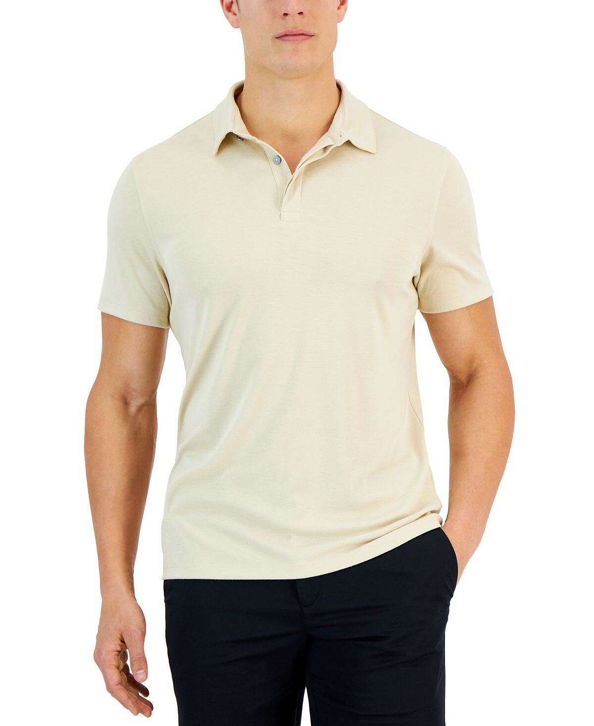 

Мужская рубашка поло alfatech stretch solid, созданная для macy's Alfani, мульти