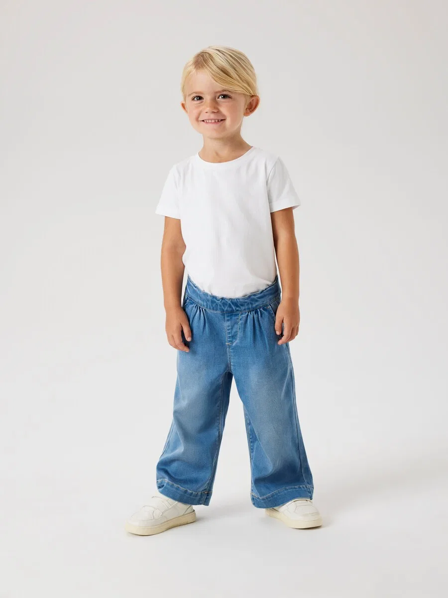 Джинсы NAME IT Wide leg Jeans 'Bella' синего цвета — фото 3