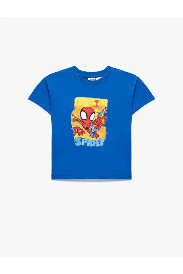 Детская футболка с принтом Spider-Man Koton, Blue