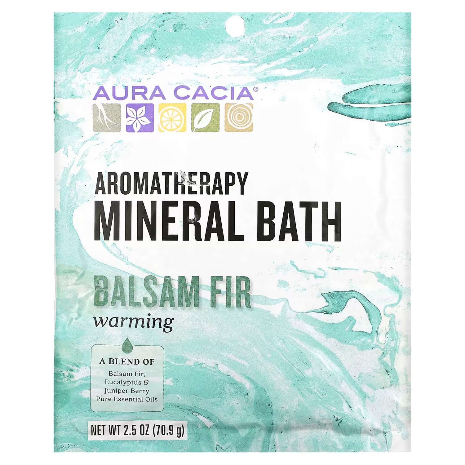 

Aura Cacia, Ароматерапевтическое минеральное средство для ванны, согревающая бальзамическая пихта, 2,5 унции (70,9 г)
