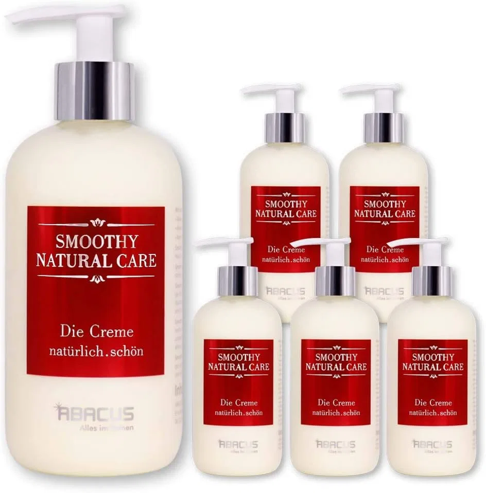 Крем для рук и тела Smoothy Natural Care, ABACUS, набор 6 x 300 мл, Аргановое масло