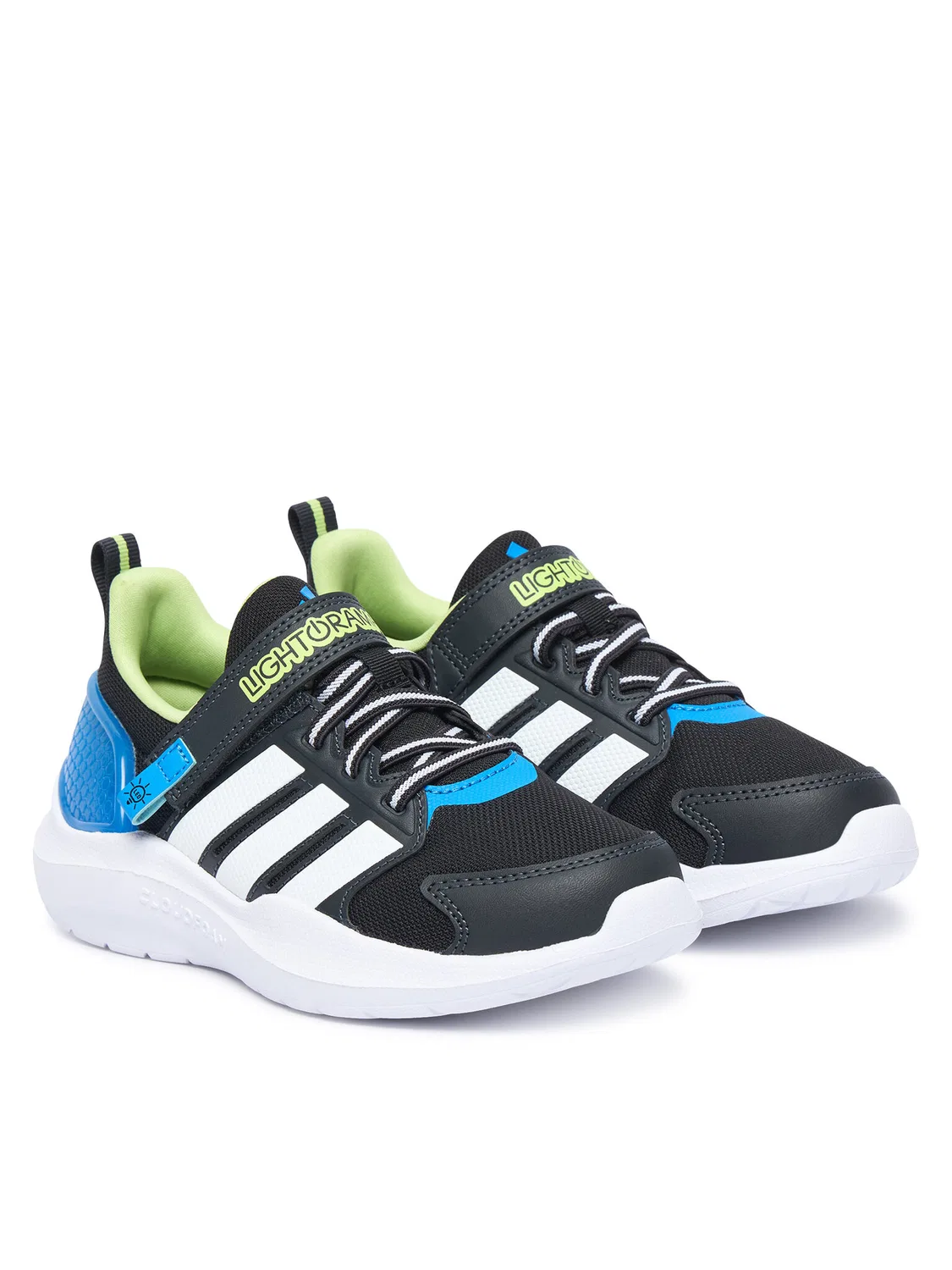 Кроссовки для мальчика Lightorama Runner Shoes Children Adidas, черный — фото 2