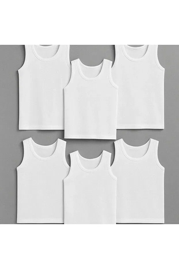 Детское для мальчиков хлопковое белье 6-pack Cateksss, White — фото 2