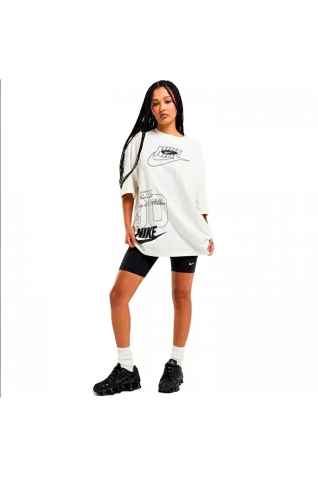 Женская футболка с принтом Sportswear Dance Nike, Ecru