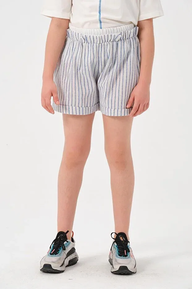 Детские шорты для девочек в полоску Generic Brands, Navy Blue