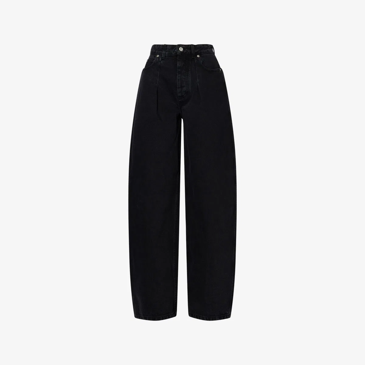 Джинсы Le Denimes ovalo с закругленными штанинами Jacquemus, черный