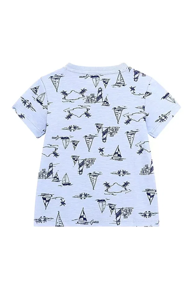 Детская футболка с принтом Slub Jersey SS T-Shi Guess, P73l