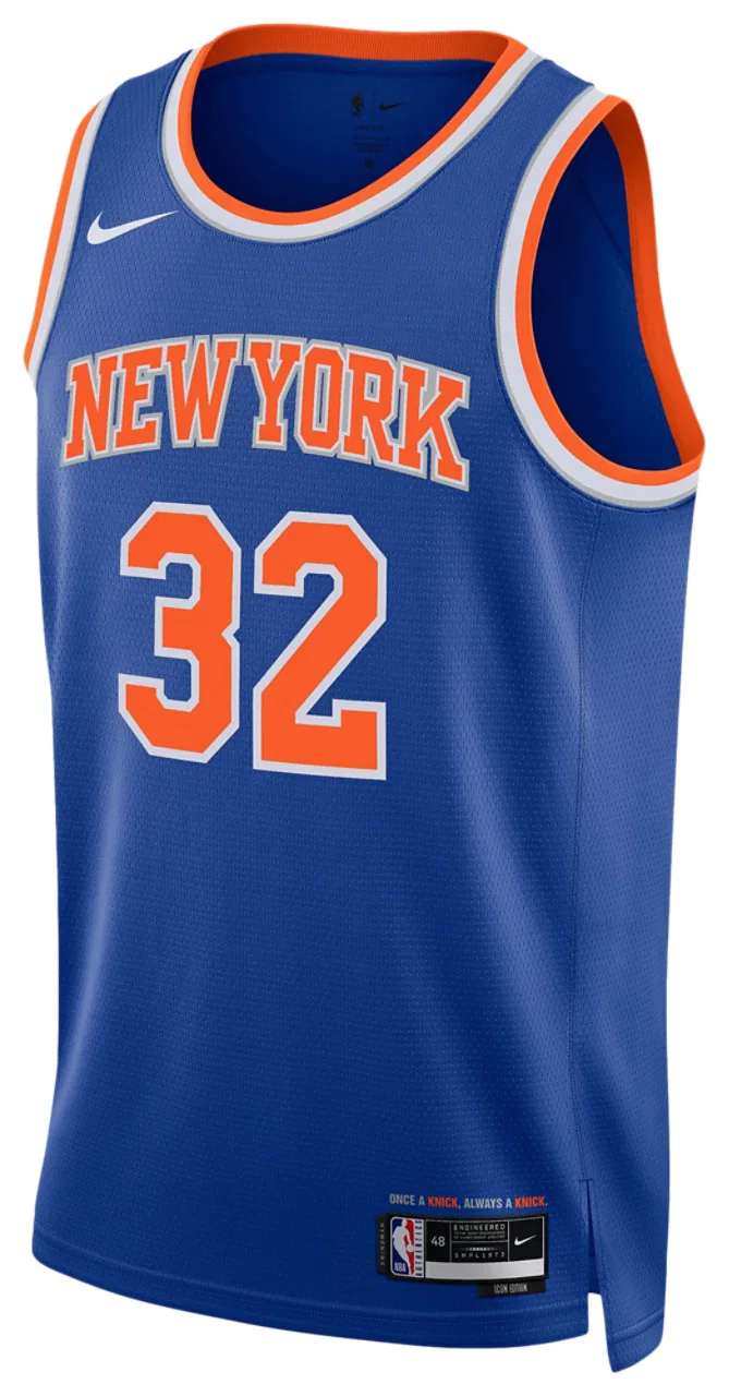 Мужская баскетбольная джерси Nike New York Knicks Icon Edition 2022/23, синий — фото 2