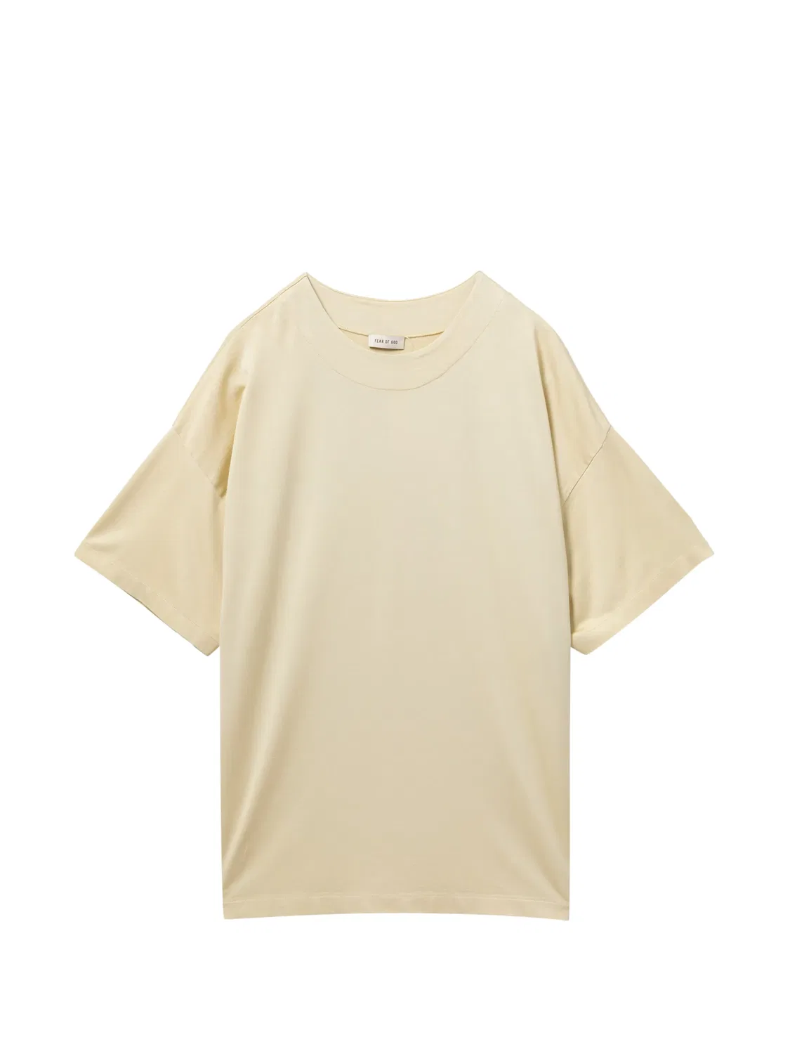 Футболка Clean Neck Fear Of God, нейтральные цвета