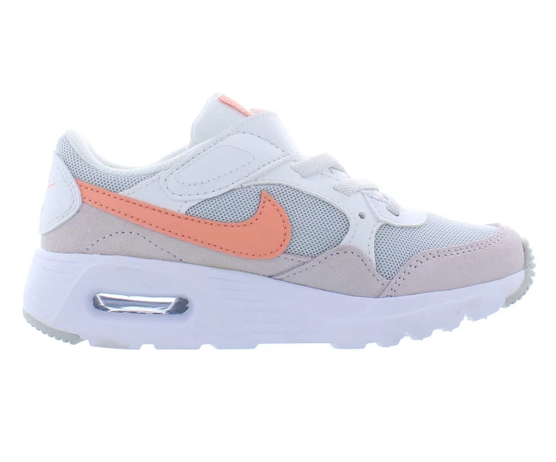 Детские кроссовки для мальчиков с кроссовками NIKE Air Max SC, White Crimson Bliss Light Purple — фото 2