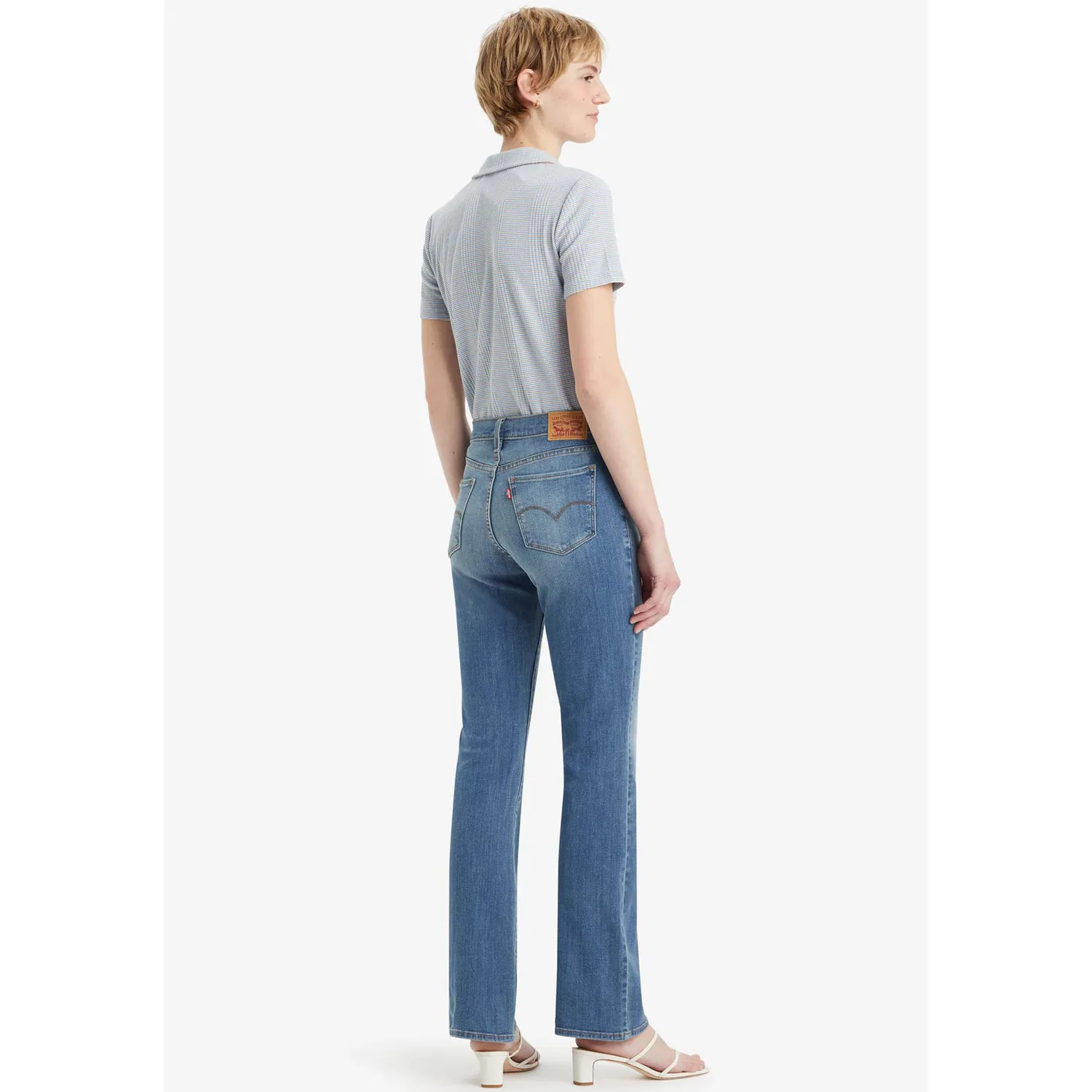 Женские джинсы bootcut shaping Levi's, Smudged Line — фото 2