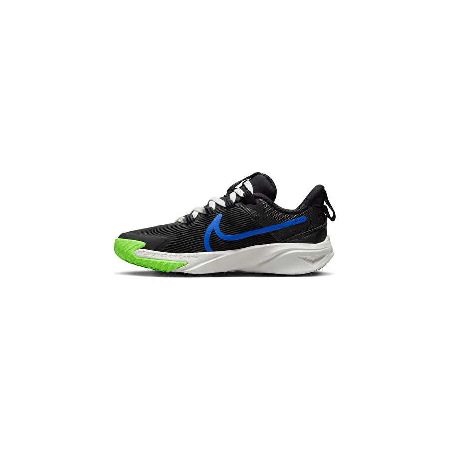Детские кроссовки с длинным шнурком Nike Star Runner 4 NN (PS), Черный — фото 2