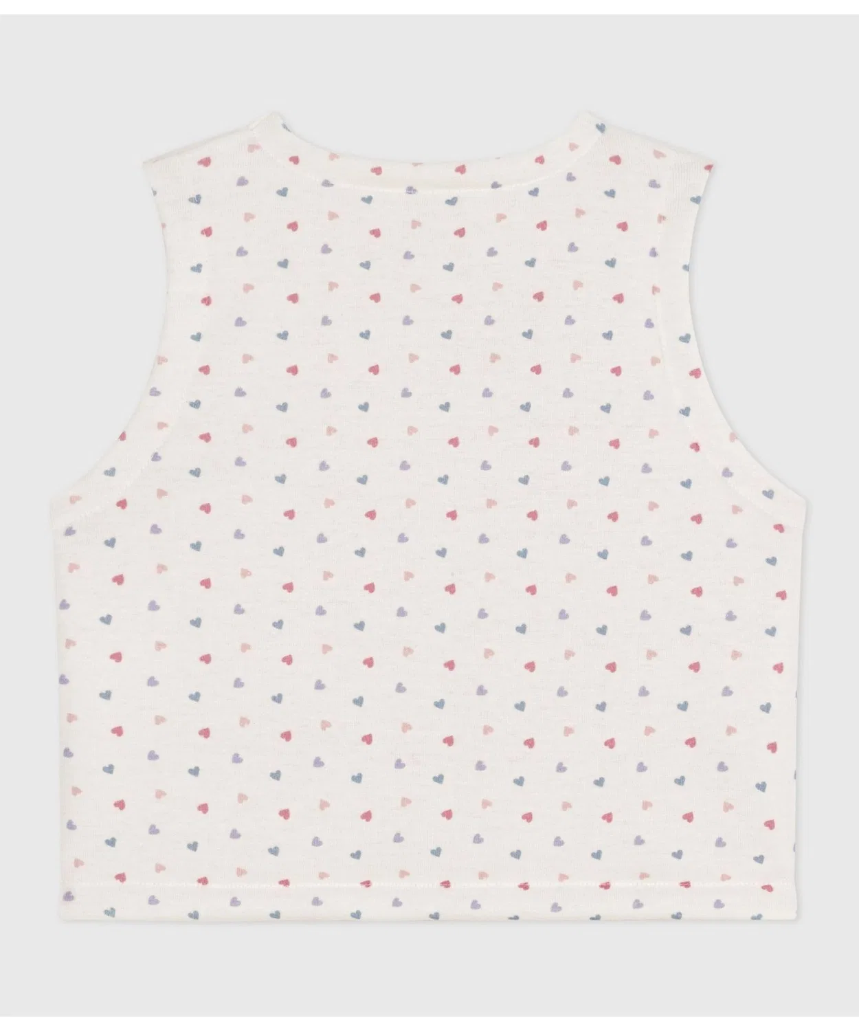 Детский жилет без рукавов двусторонний с принтом Milarebord PETIT BATEAU, Белый/Розовый — фото 3