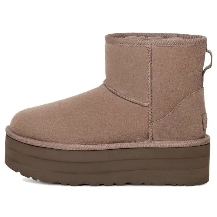 Угги UGG Classic Mini Platform, серо-коричневый