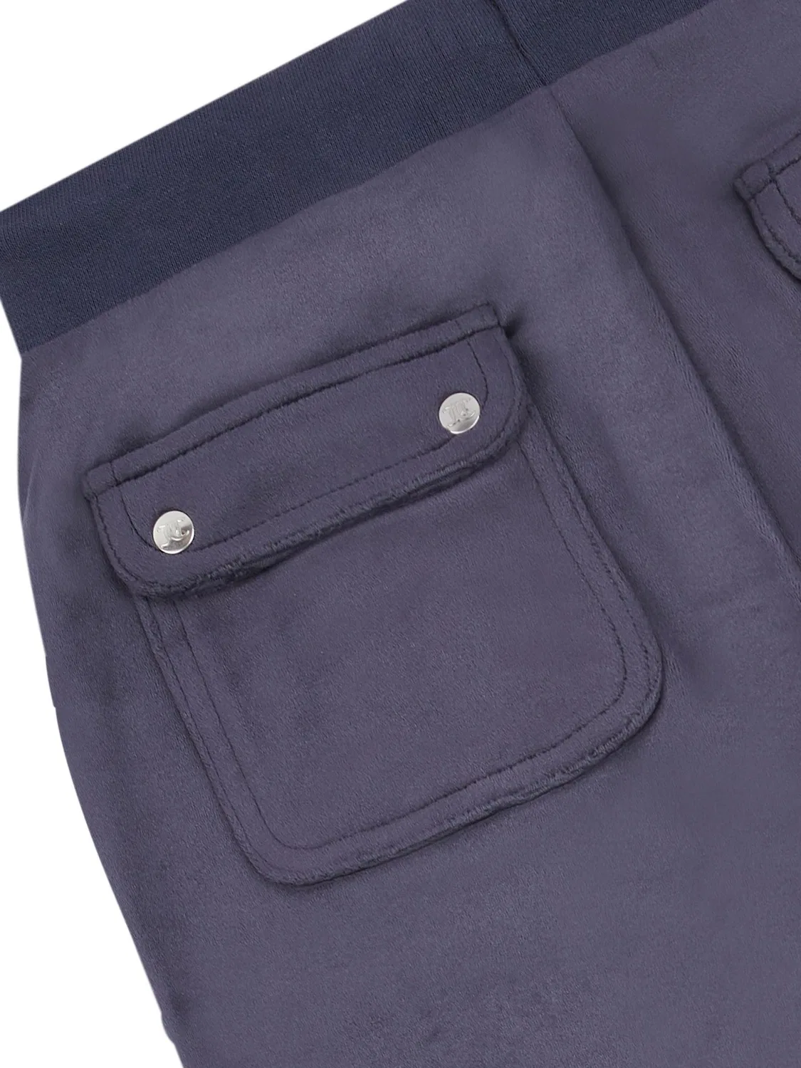 Джоггеры с широкими штанинами Juicy Couture Mini Diamante, синие — фото 3