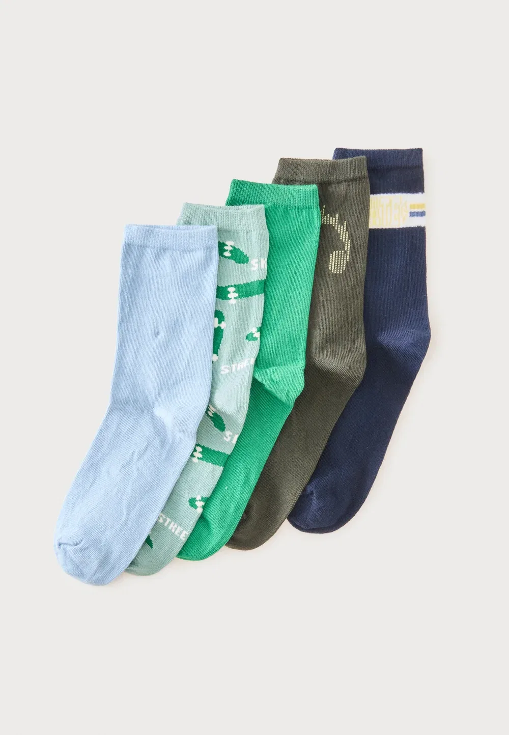 Носки Nkmvaks, 5 пар - Name It, Blue/Green