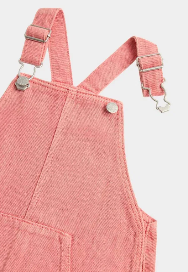Комплект из топа с длинным рукавом и джинсовых шорт из хлопка Marks & Spencer, pink, розовый — фото 2