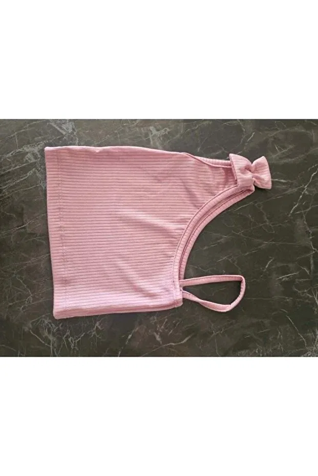 Детское для девочек топ-кроп с принтом Bloom Kids Store, Pink