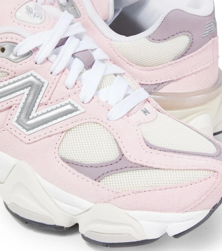 Детские кроссовки с кожаной отделкой New Balance Kids, розовый — фото 4