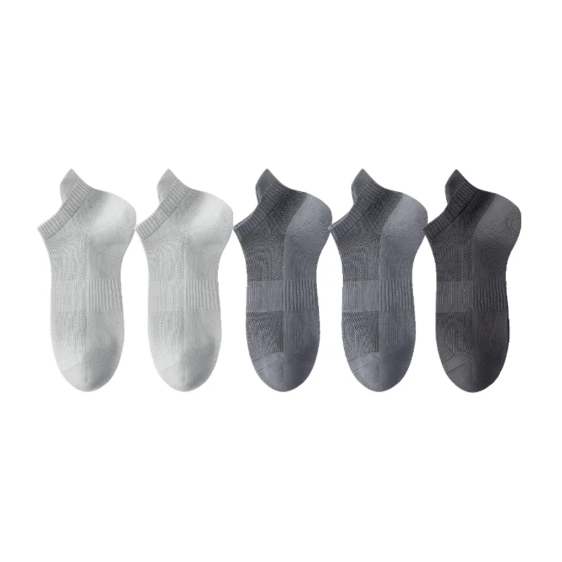 Носки детские с длиной по щиколотку, комплект из 6 пар, MADALLO, Silver Gray 2+Medium Gray 2+Dark Gray