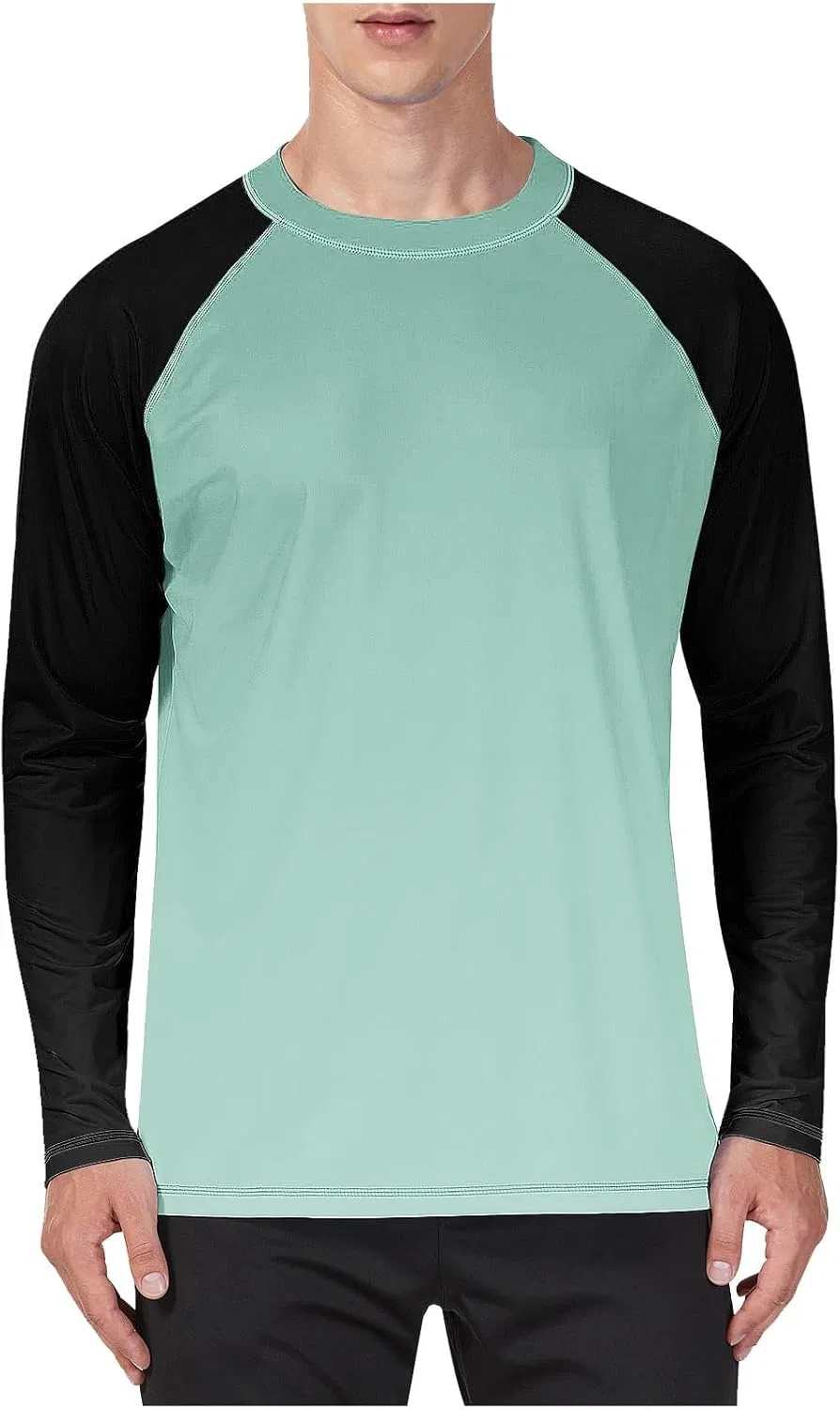 Мужская футболка с длинным рукавом реглан, Mint Green