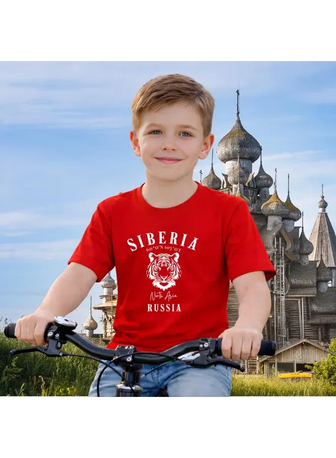 Футболка с принтом для мальчика Russia Printshop4Me, красный — фото 4