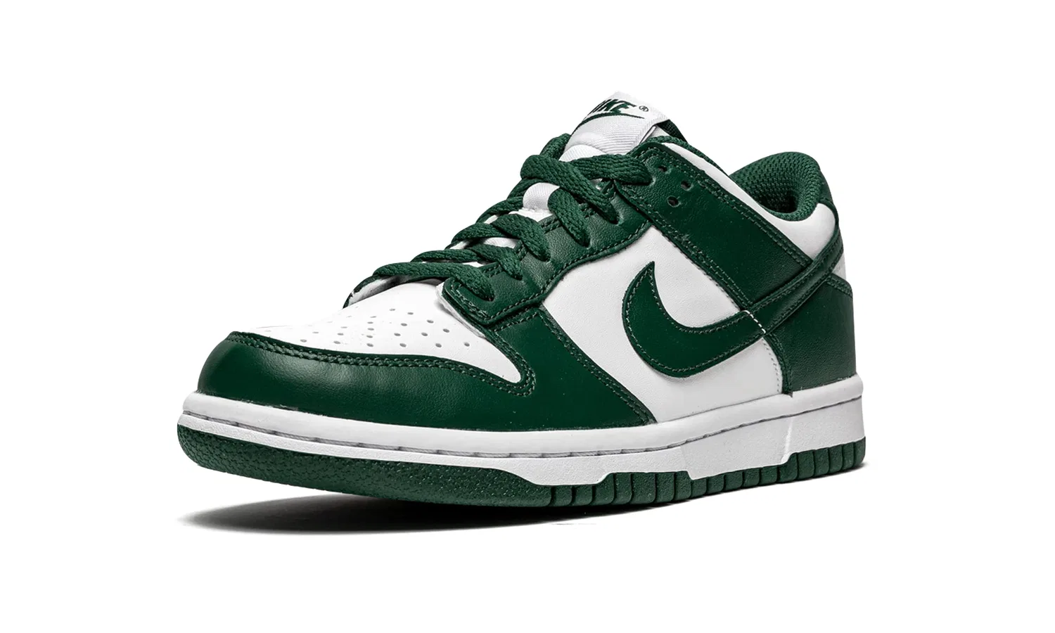 Детские кроссовки для мальчиков с принтом Dunk NIKE, White Green — фото 4