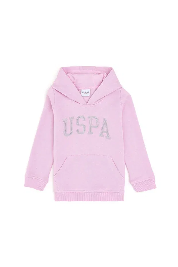 Детское худи для девочек с капюшоном U.S. Polo Assn., Pink