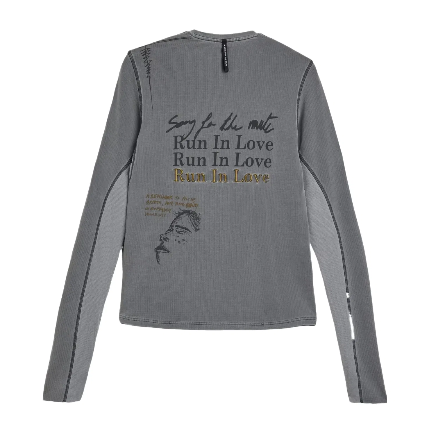 Женская футболка Song for the Mute T-shirt Asia Sizing 'Carbon' adidas, Carbon — фото 2