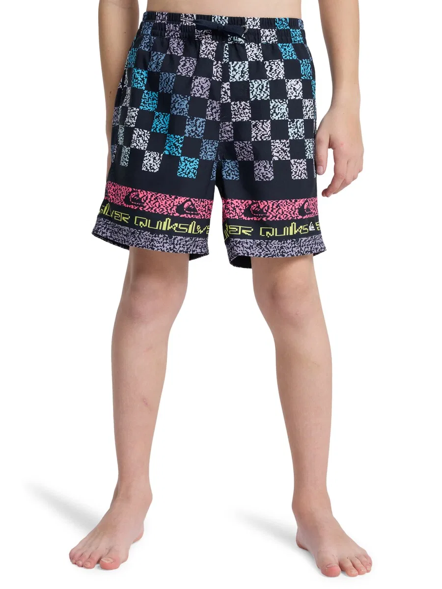 Шорты для плавания QUIKSILVER 'Everyday Printed Volley 14' черного цвета — фото 2