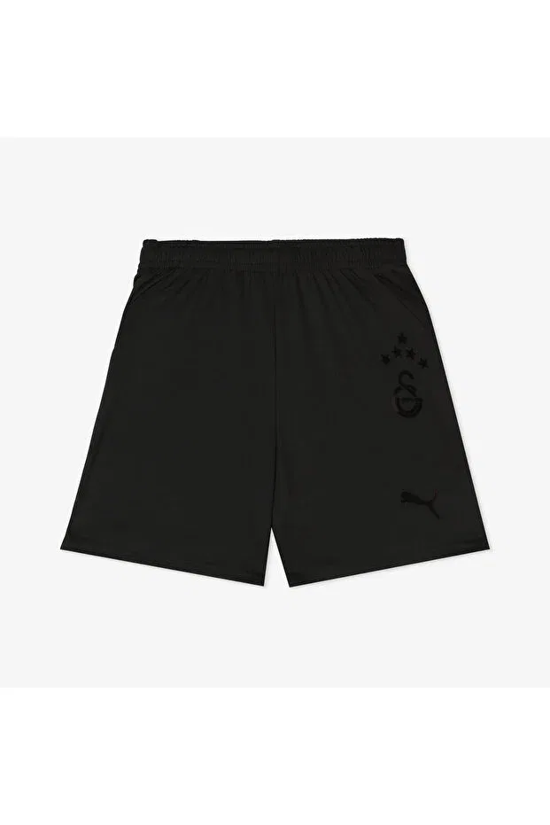 Детские шорты для девочек с принтом Galatasaray s.k. 24/25 custom kids football shorts Puma, Black1 — фото 3
